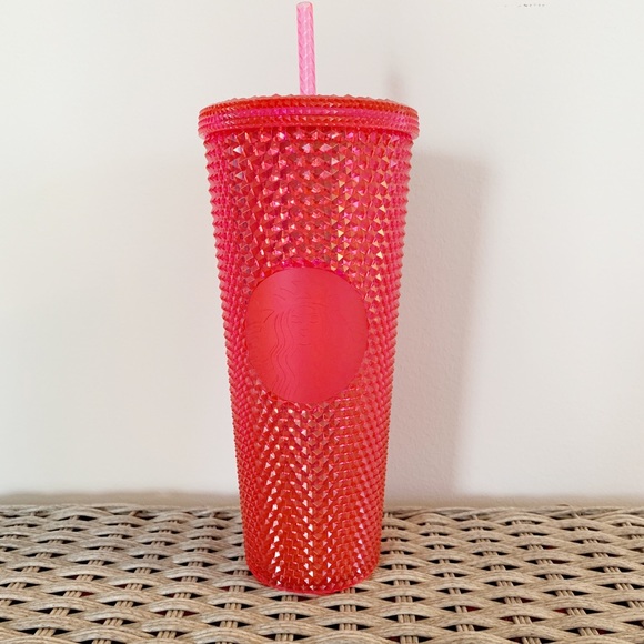 Starbucks Other - Starbucks Studded Tumbler - Hot Pink Venti